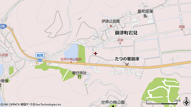 〒671-1331 兵庫県たつの市御津町岩見の地図