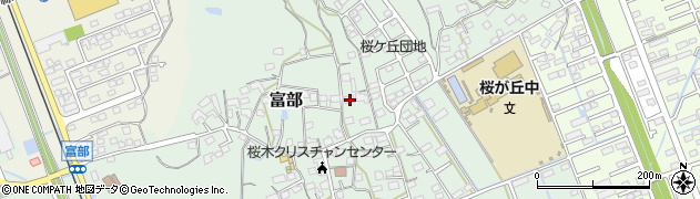 静岡県掛川市富部876周辺の地図