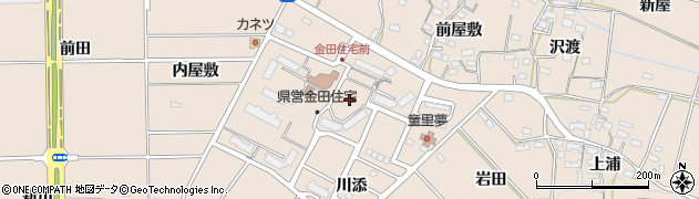 愛知県豊橋市石巻町野田周辺の地図