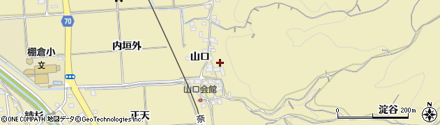 京都府木津川市山城町綺田山口周辺の地図