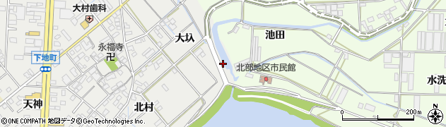 愛知県豊橋市下地町（吐出）周辺の地図
