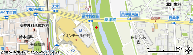 兵庫県伊丹市天津周辺の地図