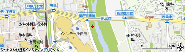兵庫県伊丹市天津周辺の地図