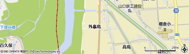 京都府木津川市山城町綺田（外高島）周辺の地図