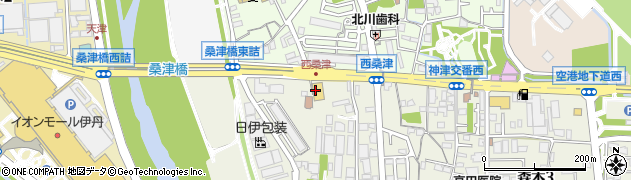 ジャパン伊丹店周辺の地図