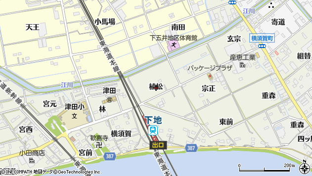 〒440-0093 愛知県豊橋市横須賀町の地図