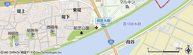 愛知県豊橋市日色野町（本当）周辺の地図