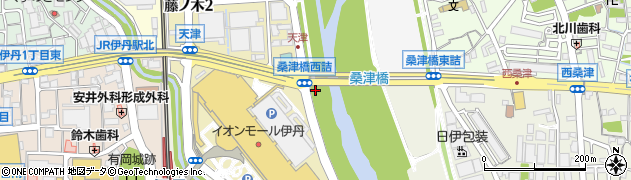 兵庫県伊丹市天津（東ノ口）周辺の地図