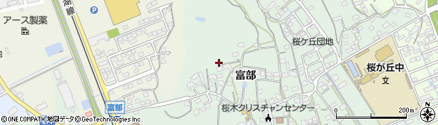 静岡県掛川市富部336周辺の地図