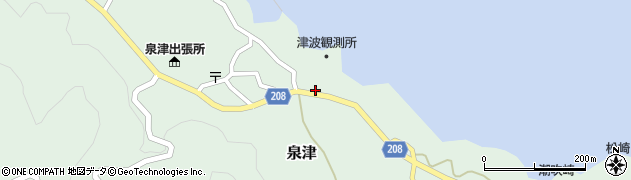 東京都大島町泉津10周辺の地図