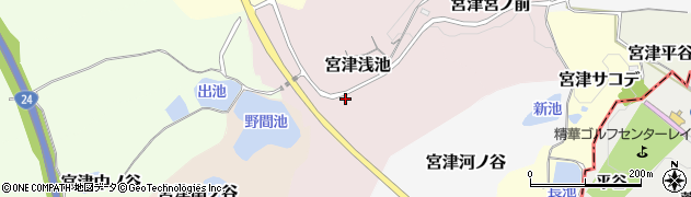 京都府京田辺市宮津浅池80周辺の地図