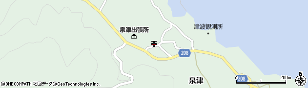 泉津郵便局周辺の地図