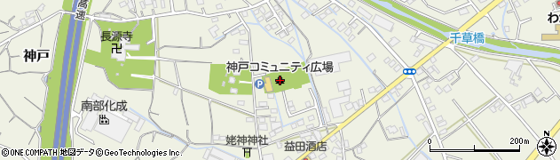 神戸コミュニティ広場周辺の地図