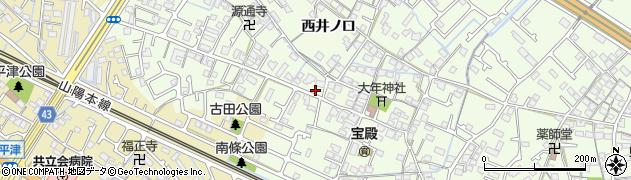 兵庫県加古川市東神吉町西井ノ口675周辺の地図