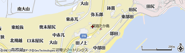 愛知県西尾市吉良町宮崎（東甚作）周辺の地図