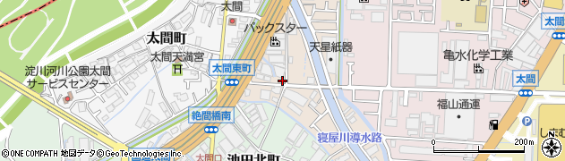 大阪府寝屋川市太間東町10-17周辺の地図