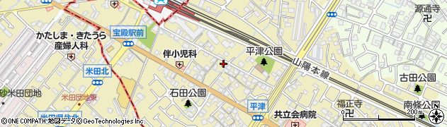 加古川米田郵便局 ＡＴＭ周辺の地図