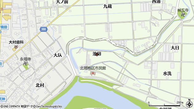 〒440-0081 愛知県豊橋市大村町の地図