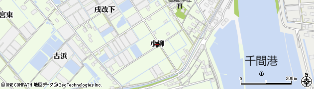 愛知県西尾市一色町千間（小柳）周辺の地図