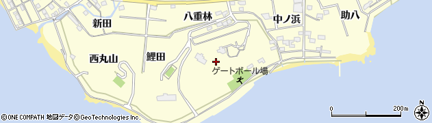 愛知県西尾市東幡豆町（浜ノ山）周辺の地図