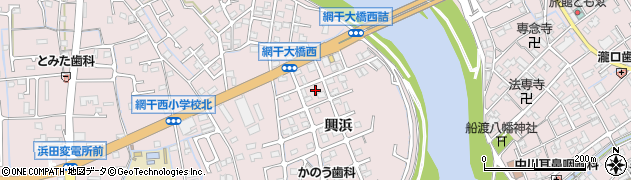 兵庫県姫路市網干区興浜1356周辺の地図