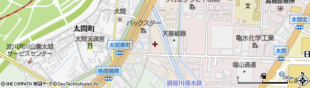 大阪府寝屋川市太間東町周辺の地図