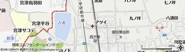京都府相楽郡精華町菱田アツイ17周辺の地図