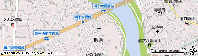 兵庫県姫路市網干区興浜1361周辺の地図