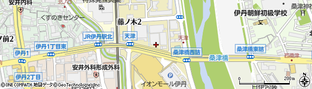 兵庫県伊丹市藤ノ木周辺の地図