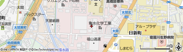 大進自動車工業株式会社　寝屋川工場周辺の地図
