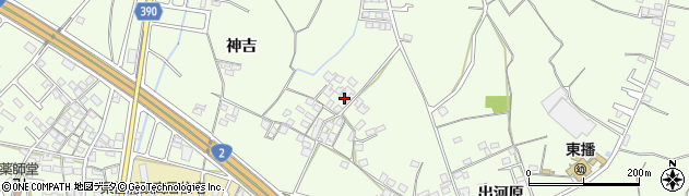 兵庫県加古川市東神吉町出河原687周辺の地図