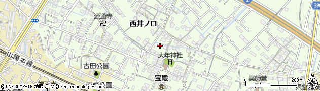 兵庫県加古川市東神吉町西井ノ口723周辺の地図