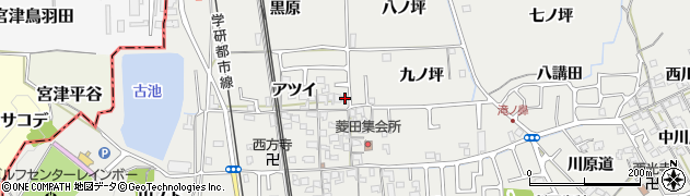 京都府相楽郡精華町菱田アツイ40周辺の地図