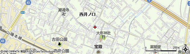 兵庫県加古川市東神吉町西井ノ口722周辺の地図