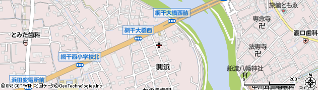 兵庫県姫路市網干区興浜1360周辺の地図
