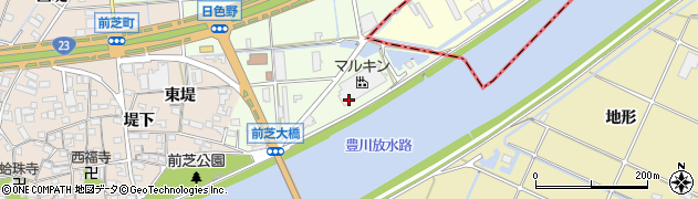愛知県豊橋市日色野町（藤井）周辺の地図