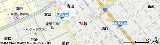 愛知県豊橋市横須賀町（組替）周辺の地図