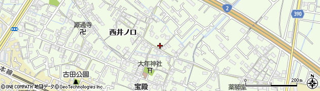 兵庫県加古川市東神吉町西井ノ口187周辺の地図
