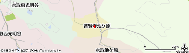 京都府京田辺市普賢寺池ケ原周辺の地図