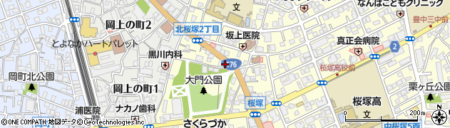 バイクショップ桜塚周辺の地図