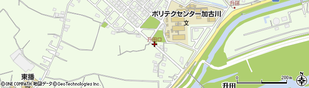 升田口周辺の地図