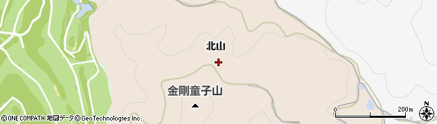 兵庫県神戸市北区山田町下谷上北山周辺の地図
