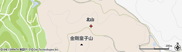 兵庫県神戸市北区山田町下谷上（北山）周辺の地図