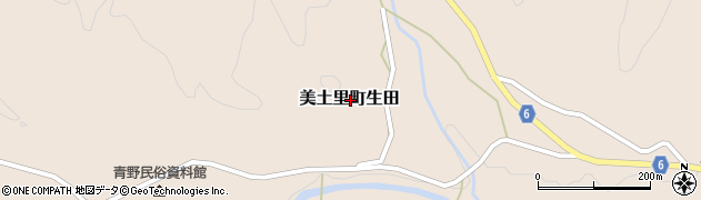 広島県安芸高田市美土里町生田周辺の地図