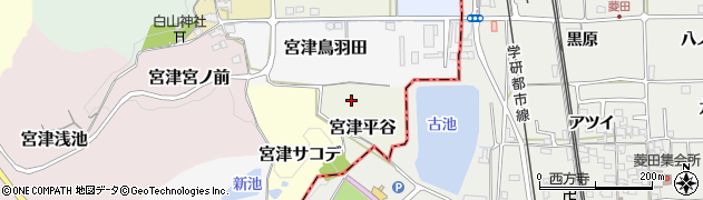 京都府京田辺市宮津平谷周辺の地図