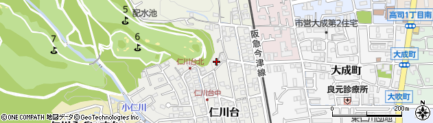 仁川台北公園周辺の地図