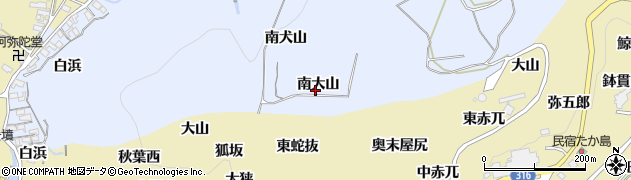 愛知県西尾市吉良町乙川（南大山）周辺の地図