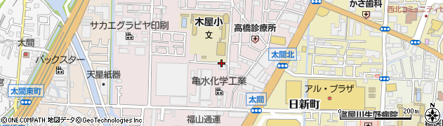 大阪府寝屋川市豊里町周辺の地図