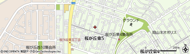 岡山県赤磐市桜が丘東5丁目周辺の地図