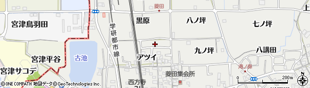京都府相楽郡精華町菱田アツイ22周辺の地図